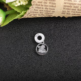 925 Silver Horn Horse With Wing Dangle Charm Rainbow DIY