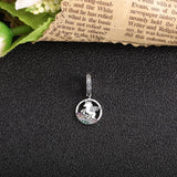 925 Silver Horn Horse With Wing Dangle Charm Rainbow DIY