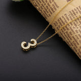 925 Silver Lucky Number 3 Pendant Necklace for Women