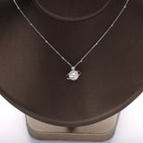 925 Silver Pearl Pendant Necklace Planet Crystal Jewelry Woman Gift