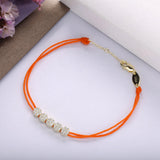 925 Sterling Silver Red String Bracelet Crystal Cluster Setting Women Jewelry