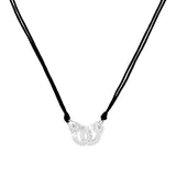 925 Sterling Silver Crystal Handcuffs Necklace Europe Women Menottes Collier