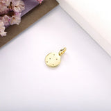 925 Sterling Silver Round Pendant Enamel Dangle Charm Hope Light Jewelry DIY