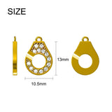 925 Sterling Silver Rhinestone Handcuffs Bracelet Zircon Menottes