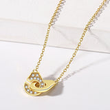 925 Silver Handcuffs Necklace with Zircon Choker for Women