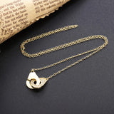 925 Silver Handcuffs Necklace with Zircon Choker for Women