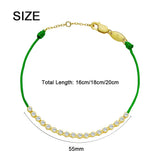 925 Silver Light Green Line Bracelet Tennis Bracelet