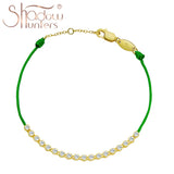 925 Silver Light Green Line Bracelet Tennis Bracelet