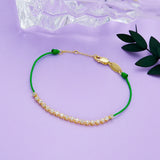 925 Silver Light Green Line Bracelet Tennis Bracelet