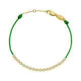 925 Silver Light Green Line Bracelet Tennis Bracelet
