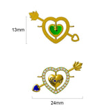 925 Silver Lucky Heart Charms Bracelet Adjustable Women Jewelry