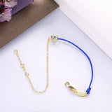 925 Silver Rope Bracelet Heart Zircon DIY Line Bracelet
