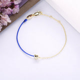 925 Silver Rope Bracelet Heart Zircon DIY Line Bracelet