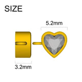 925 Silver Thin Chain Bracelet Pink Line Heart Zircon Rope