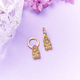 925 Silver Yummy Bear Drop Earrings with Zircon