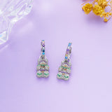 925 Silver Yummy Bear Drop Earrings with Zircon