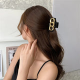 Resin Metal Chain Hairpin for Women's Neo-Goth Hair Jewelry