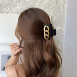 Resin Metal Chain Hairpin for Women's Neo-Goth Hair Jewelry