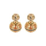 European Retro Spherical Hollow Out Women's Earrings Metal Stud Set