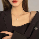 Double Strand Pearl Pendant Necklace for Women, Party Gift Jewelry
