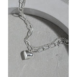 SHANICE 925 Sterling Silver Double-layer Chain Charm Bracelet