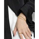 SHANICE 925 Silver Bracelet Women Gypsophila Cauliflower Chain Double-layer