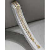 SHANICE 925 Silver Bracelet Women Gypsophila Cauliflower Chain Double-layer