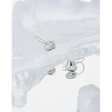 SHANICE Sterling Silver Geometric Heart Stud Earrings for Women Girls