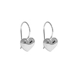 SHANICE Sterling Silver Geometric Heart Stud Earrings for Women Girls