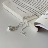 SHANICE 925 Sterling Silver Heart Jewelry Sparkling Bracelet Chain