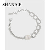 SHANICE 925 Sterling Silver Pearl Bracelet