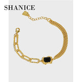 SHANICE 100% 925 Sterling Silver Bracelet with Zircon Inlaid