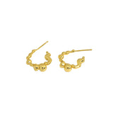SHANICE 925 Sterling Silver C Shape Stud Earrings For Women
