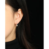 SHANICE 925 Sterling Silver C Shape Stud Earrings For Women