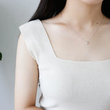 SHANICE 925 Silver Necklace Student Pendant Ins Necklace Jewelry