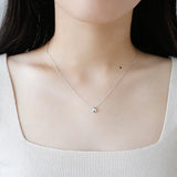 SHANICE 925 Silver Necklace Student Pendant Ins Necklace Jewelry