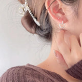 SHANICE 925 Silver Heart Stud Earrings for Women