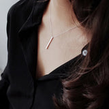 SHANICE 925 Silver Tube Pendant Necklace Men Hip-Hop RAP Street Culture