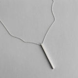 SHANICE 925 Silver Tube Pendant Necklace Men Hip-Hop RAP Street Culture