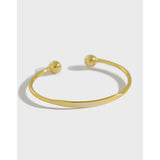 SHANICE 925 Silver Great Ball Opening Bangle - Gift Jewelry For Girl