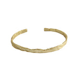 SHANICE 925 Sterling Silver Bangle Bracelet Irregular Concave-Convex