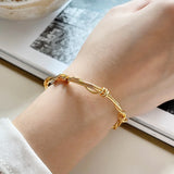 SHANICE 925 Sterling Silver Weave Cuff Bangle Bracelet for Women