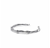 SHANICE 925 Sterling Silver Weave Cuff Bangle Bracelet for Women