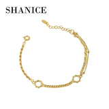 SHANICE S925 Silver Bracelet Women Sunflower Chain Jewelry