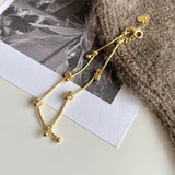 SHANICE 925 Silver Snakebone Bracelet w/ Lucky Ball Charms