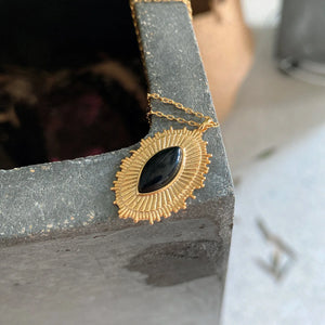 SHANICE 925 Sterling Silver Chain Horse Eye Agate Stone Necklace Women Jewelry