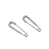 SHANICE Safety Pin Studs Earrings CZ Gothic Crystal 925 Silver Women Jewelry