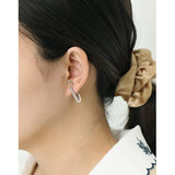 SHANICE Safety Pin Studs Earrings CZ Gothic Crystal 925 Silver Women Jewelry