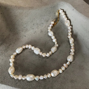 SHANICE 925 Sterling Silver Pearl Choker Necklace for Women