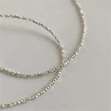 SHANICE 925 Silver Polygon Geometric Choker Necklace